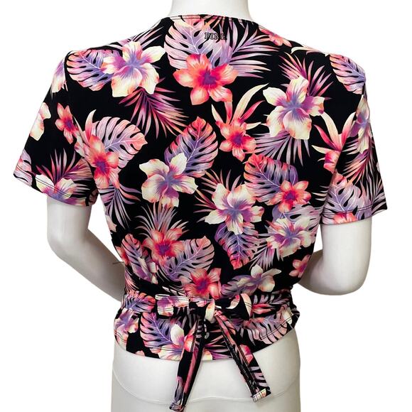 PINK Victoria's Secret Tropical Top, Cover up, Wrap Tie, NWOT, Ladies Large - Picture 2 of 5
